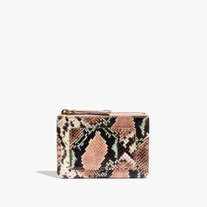 Madewell | Leather Pouch Wallet: Snake Embossed Edition